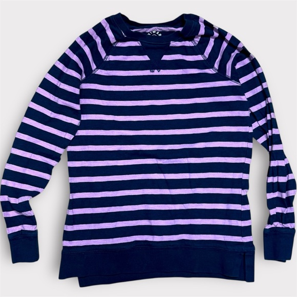 Primary Girls Long Sleeve Striped Tees Lot of 2 Size 8/9 VGUC - Picture 3 of 5
